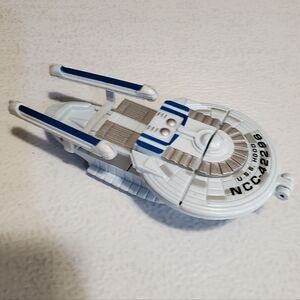 Star Trek USS Hood Model White  Blue Starship Collectible